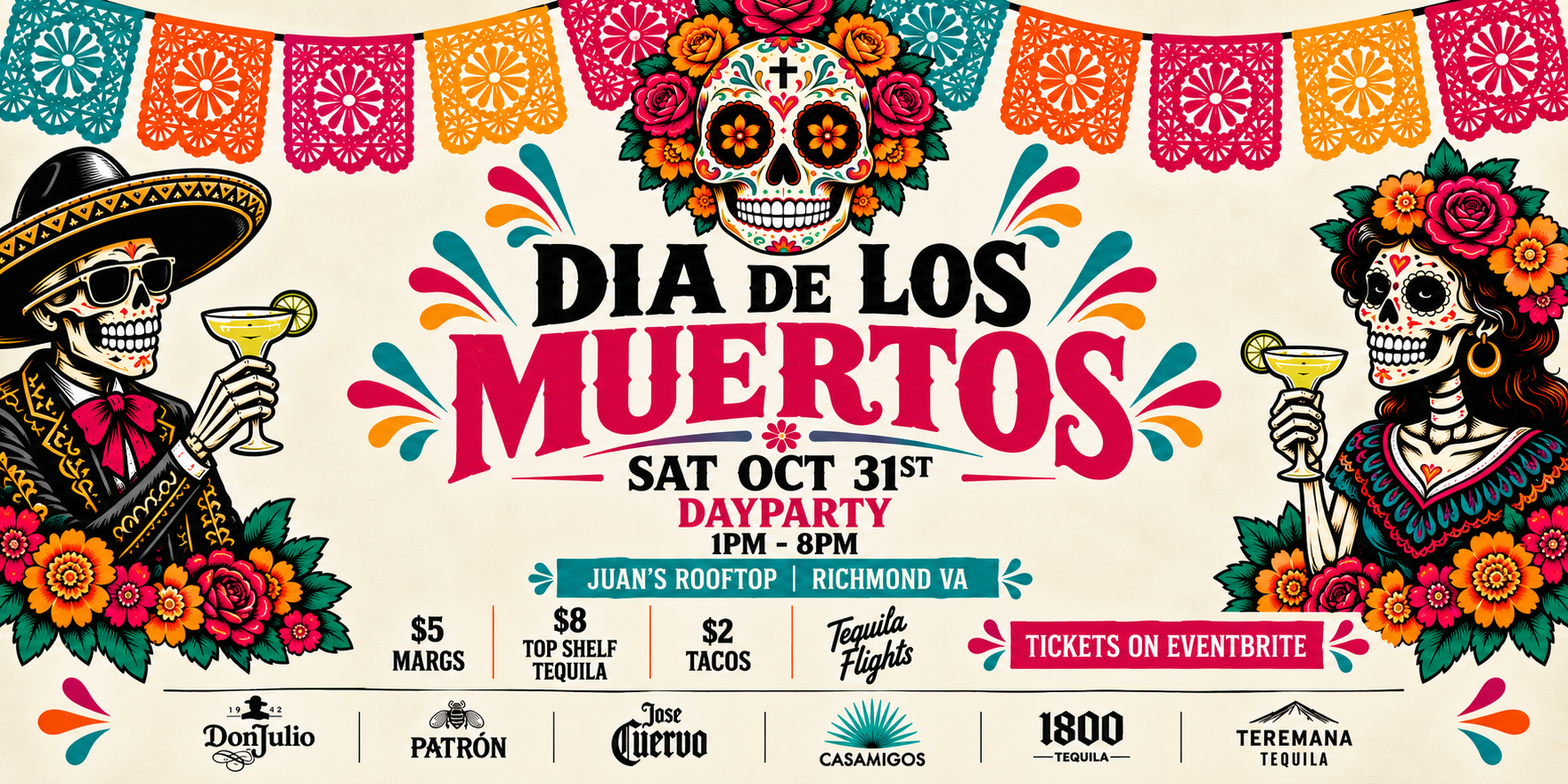 DIA DE LOS MUERTOS (Halloween Dayparty) at Juan’s Rooftop